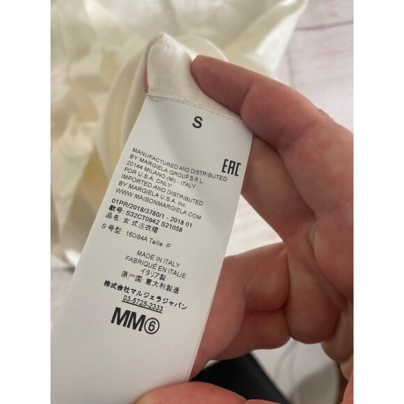 Mason Margiela Paris MM6 Men's Layered Shredded Short Sleeve Shirt - Small - Picture 12 of 14